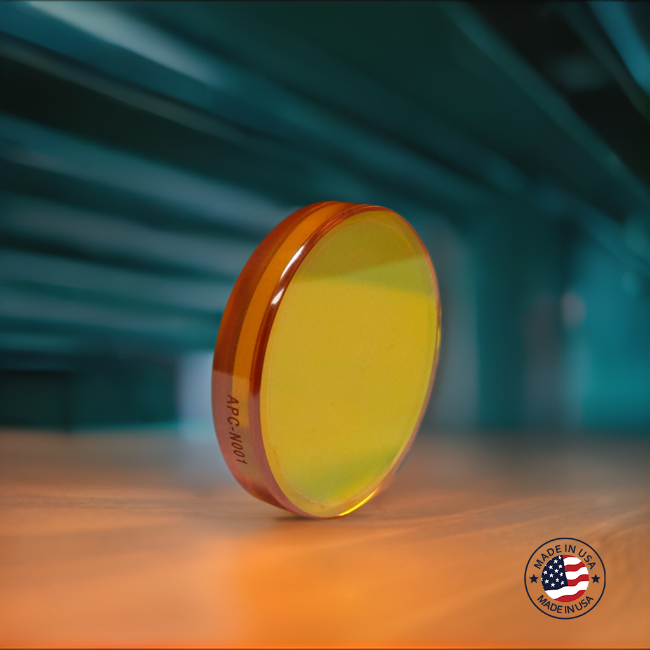 Focus Lens Dia. 1.5" (38.1 mm) × 5.0" FL (127 mm), ET 0.291" (7.4 mm) – Compatible with Trumpf® CO₂ Laser (Ref. 88114)