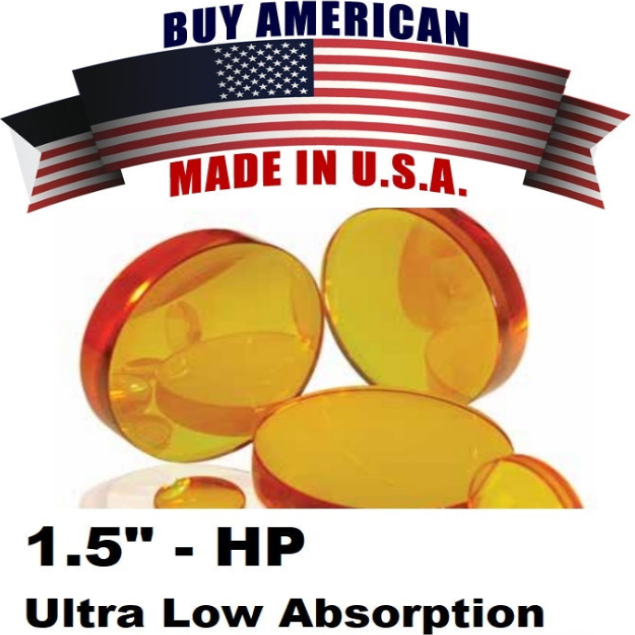 726477 - LM-38.1-Z-254.0-9.0-ARHP - Focus Lens. Dia 1.5" (38.1mm), FL 10.0" (254 mm), ET .354"(9.0mm), Suitable for Trumpf® Laser. HP, ULA