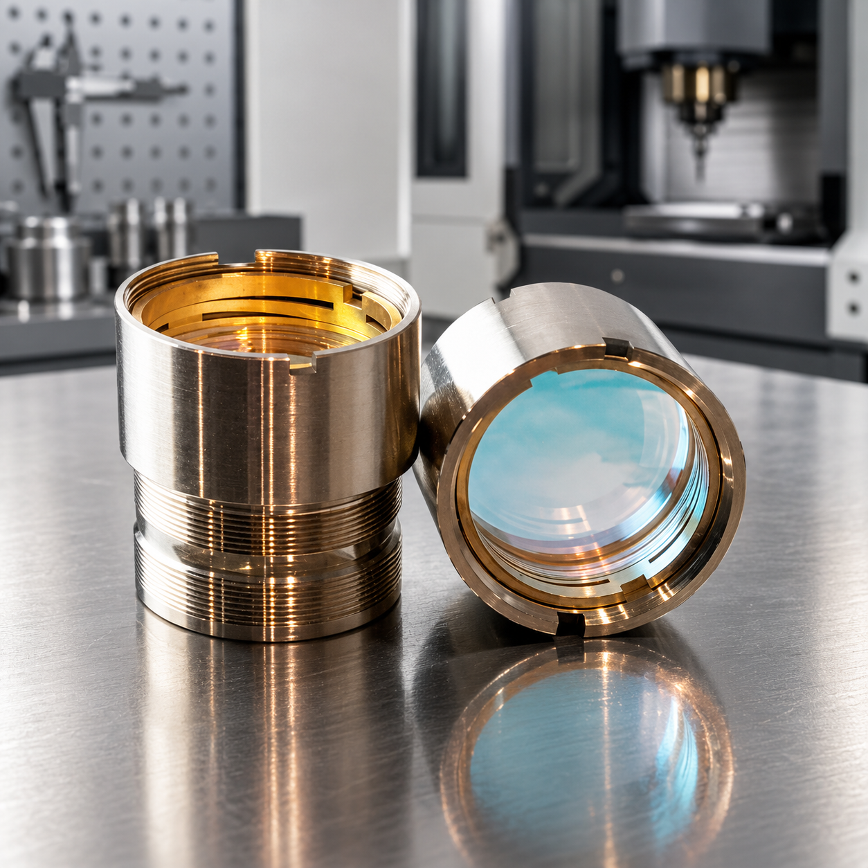 Fiber laser collimating and focusing lenses