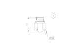 K-Series Chromium-Plated Nozzles suitable for use with Bystronic® laser (10-pack)