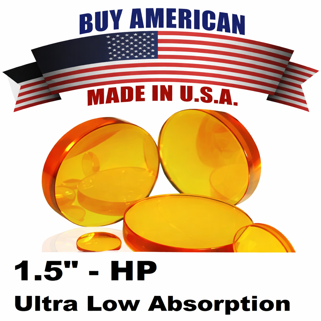 0088114 - LM-38.1-Z-127.0-7.40-ARHP - HP Focus Lens: Dia 1.5" (38.1mm), FL 5" (127.0mm), ET .291" (7.4mm) Suitable for Trumpf® Laser