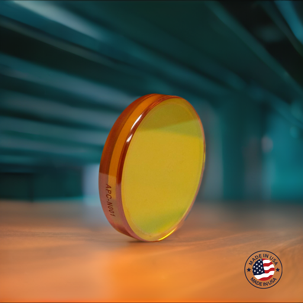 0380117 - LM-40.0-Z-130.0-7.40-AR - Focus Lens. Dia 1.575" (40mm), FL 5.118" (130mm), ET .295"(7.4mm)