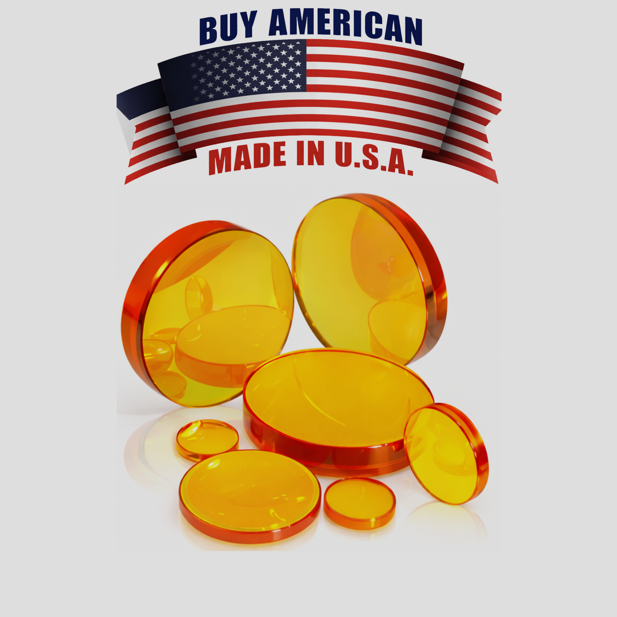 Focus Lens. Dia 2.0" (50.8mm). FL 8.75" (222.3mm), ET .310" (7.9mm). ZnSe Meniscus.