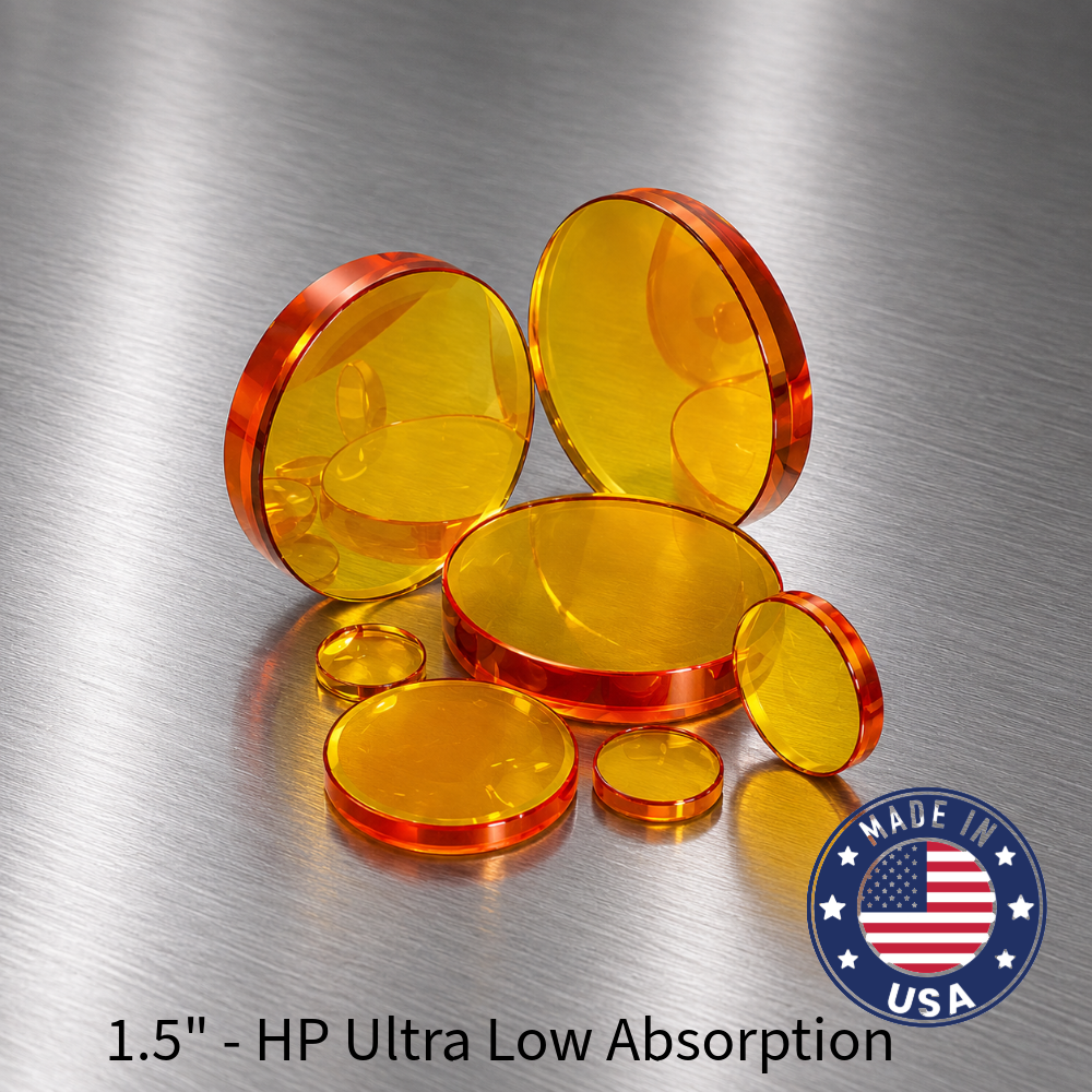 71369831 - Plano-convex Focus Lens.  Dia 1.5" (38.1mm) FL 7.5" (190.5mm) ET .300" (7.6mm). ULA. HP
